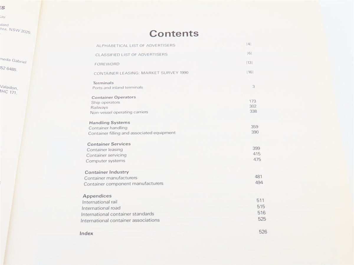 Jane&#39;s Containerisation Directory 1990-91 by Patrick Hicks, Editor ©1990 SC Book