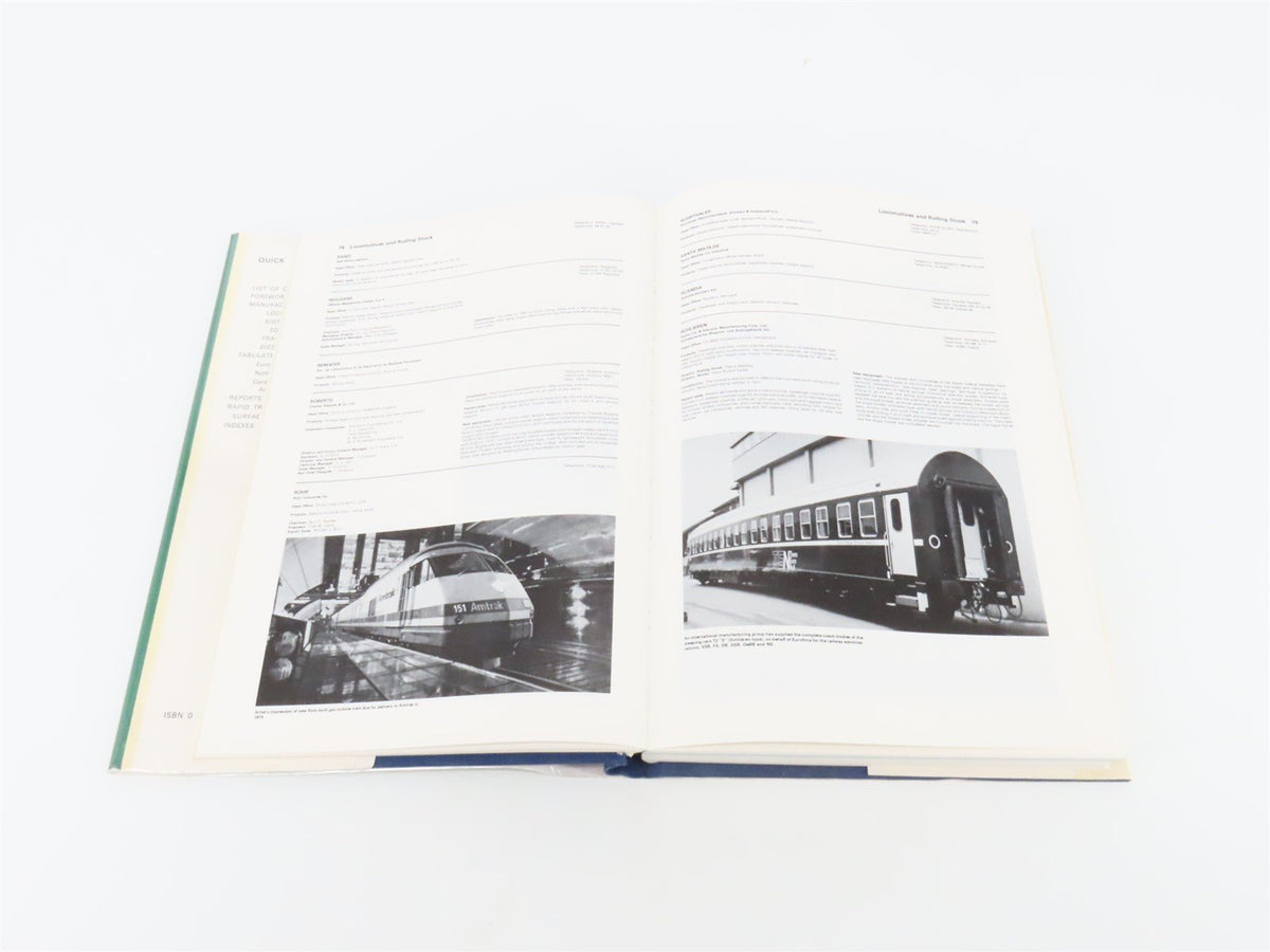 Jane&#39;s World Railways And Rapid Transit Systems by P. Goldsack, Editor ©1976 HC