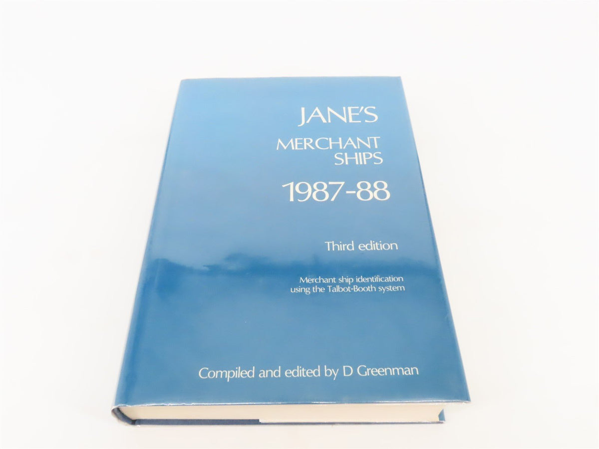 Jane&#39;s Merchant Ships 1987-88 Third Edition by D. Greenman ©1987 HC Book