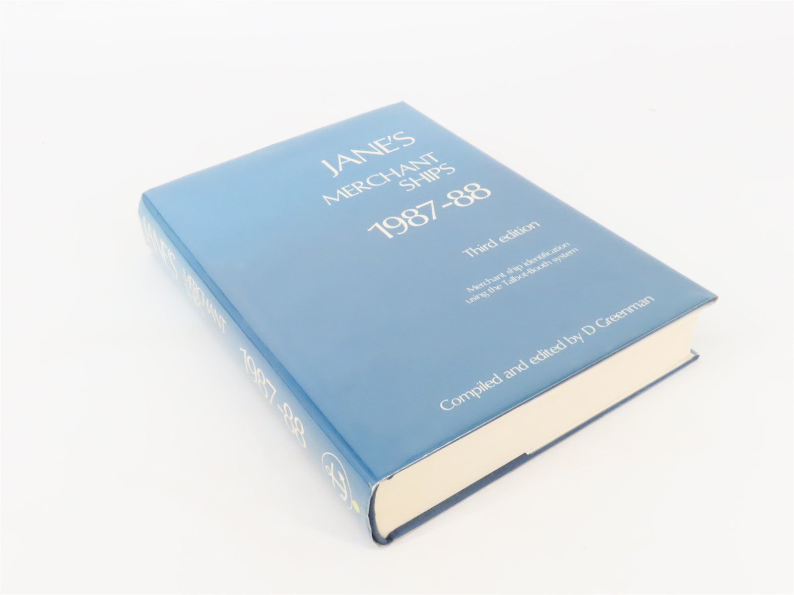 Jane's Merchant Ships 1987-88 Third Edition by D. Greenman ©1987 HC Book