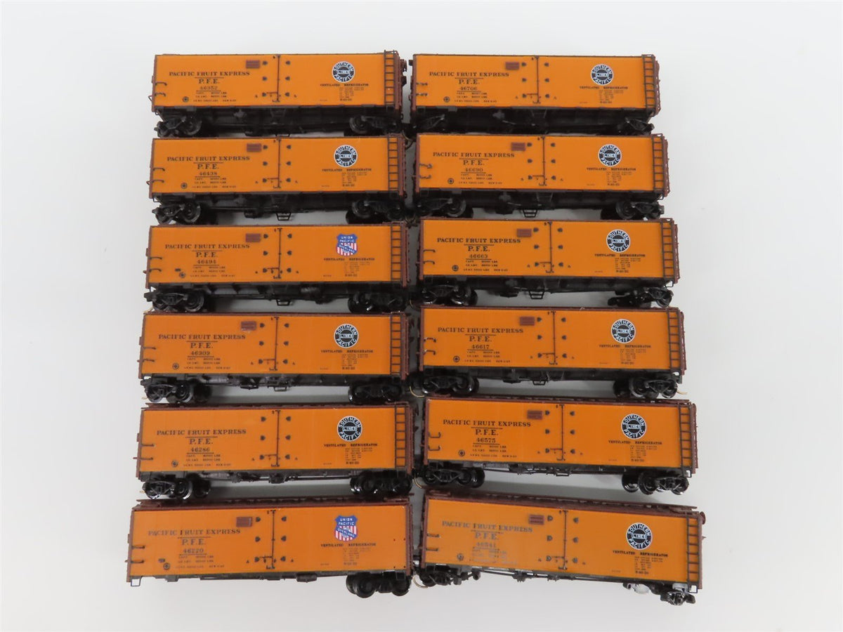 LOT of 12 N Scale InterMountain SP UP PFE Pacific Fruit Express Reefers