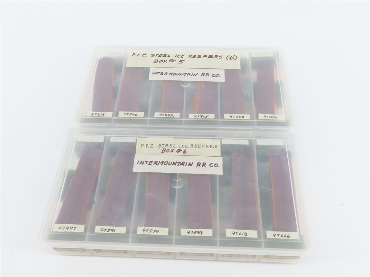 LOT of 12 N Scale InterMountain SP UP PFE Pacific Fruit Express Reefers