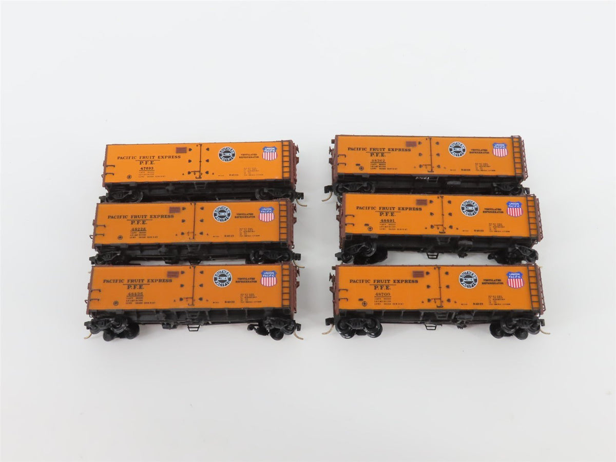 LOT of 12 N Scale InterMountain SP UP PFE Pacific Fruit Express Reefers