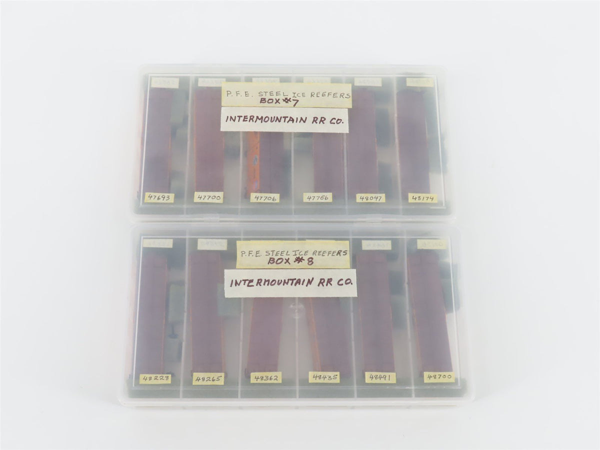 LOT of 12 N Scale InterMountain SP UP PFE Pacific Fruit Express Reefers