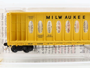 N Scale Micro-Trains MTL 53050 MILW Milwaukee Road 60' Centerbeam Flatcar #63056