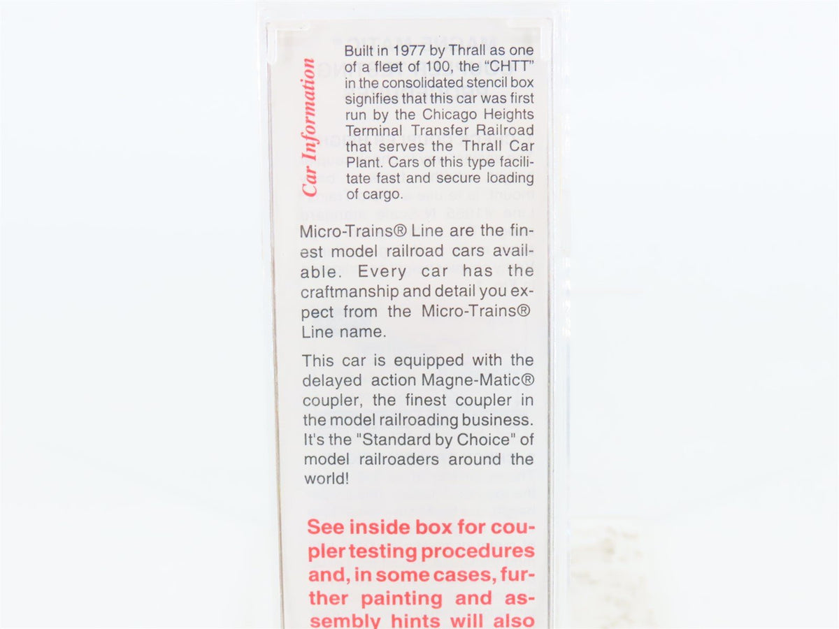 N Scale Micro-Trains MTL 53050 MILW Milwaukee Road 60&#39; Centerbeam Flatcar #63056