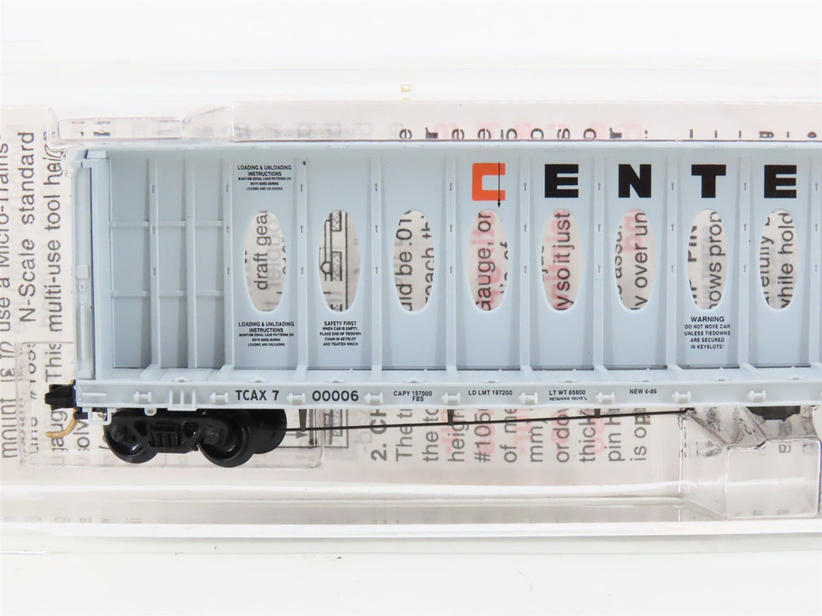 N Scale Micro-Trains MTL 53040 TCAX Centex 60&#39; Centerbeam Flatcar #00006