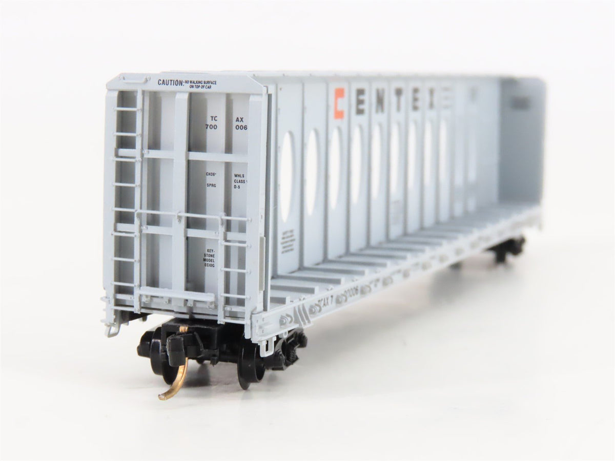 N Scale Micro-Trains MTL 53040 TCAX Centex 60&#39; Centerbeam Flatcar #00006