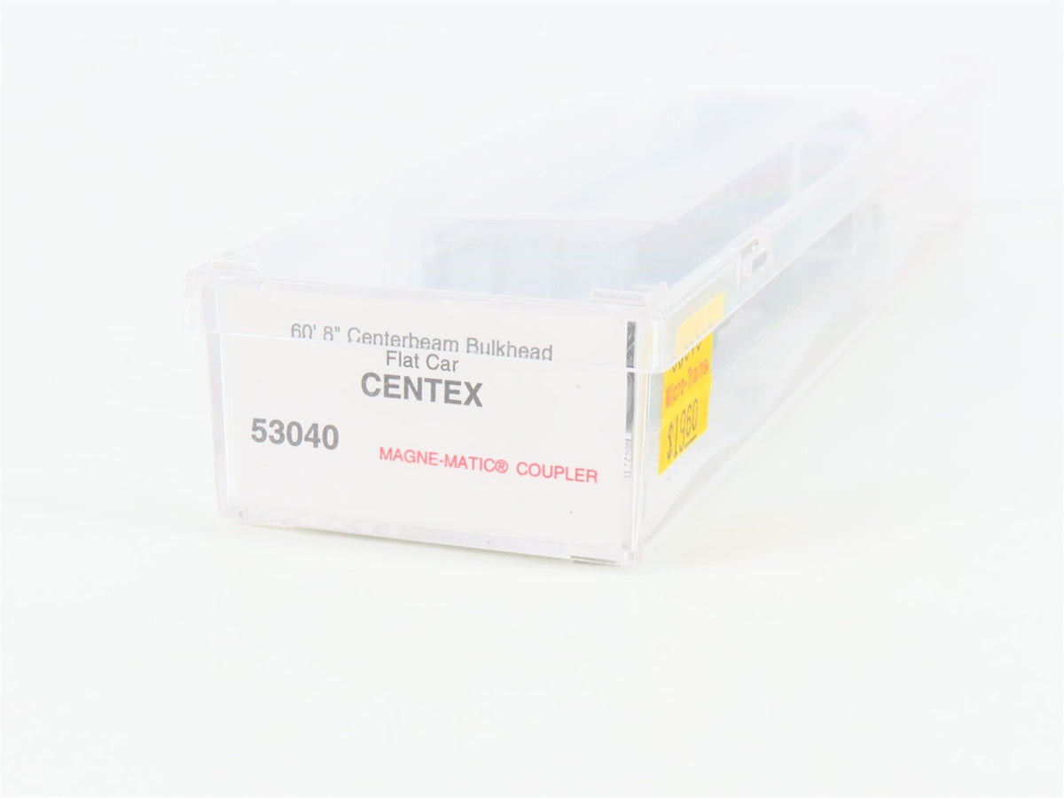 N Scale Micro-Trains MTL 53040 TCAX Centex 60&#39; Centerbeam Flatcar #00006