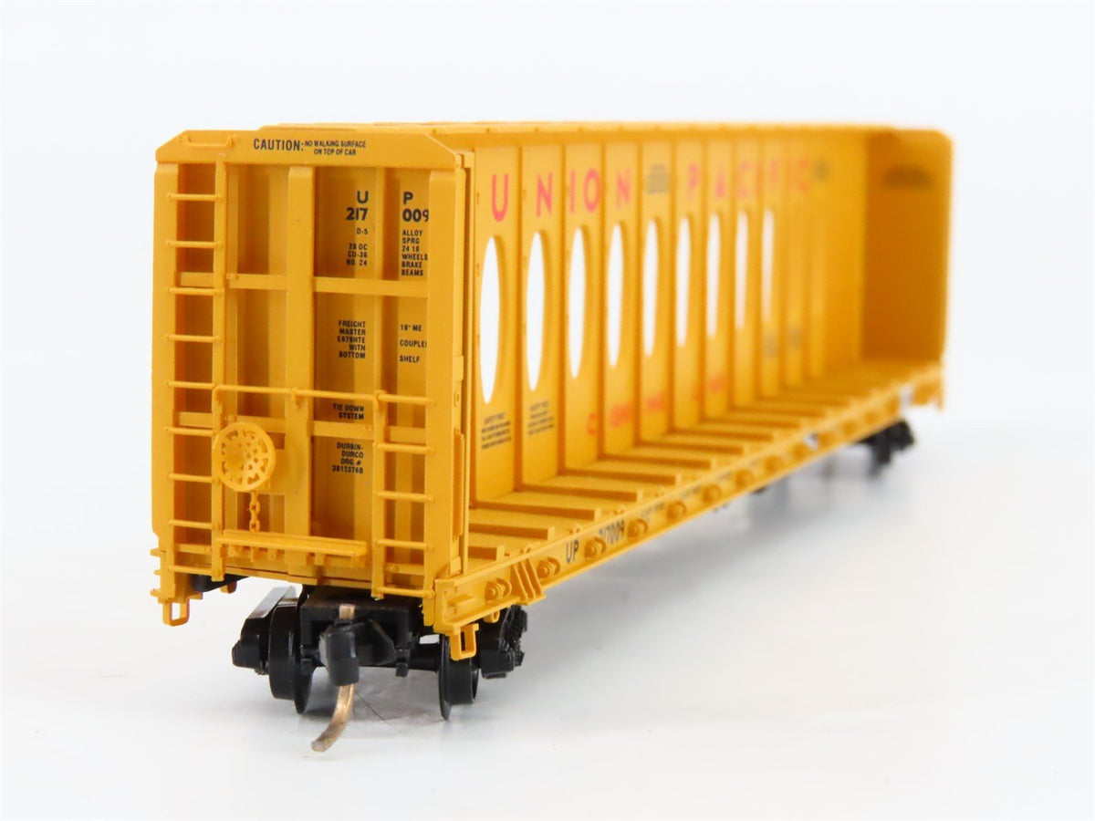 N Scale Micro-Trains MTL 53030 UP Union Pacific 60&#39; Centerbeam Flatcar #217009