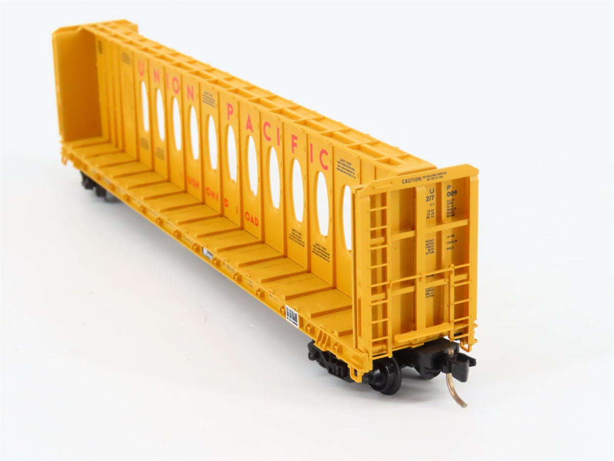 N Scale Micro-Trains MTL 53030 UP Union Pacific 60&#39; Centerbeam Flatcar #217009