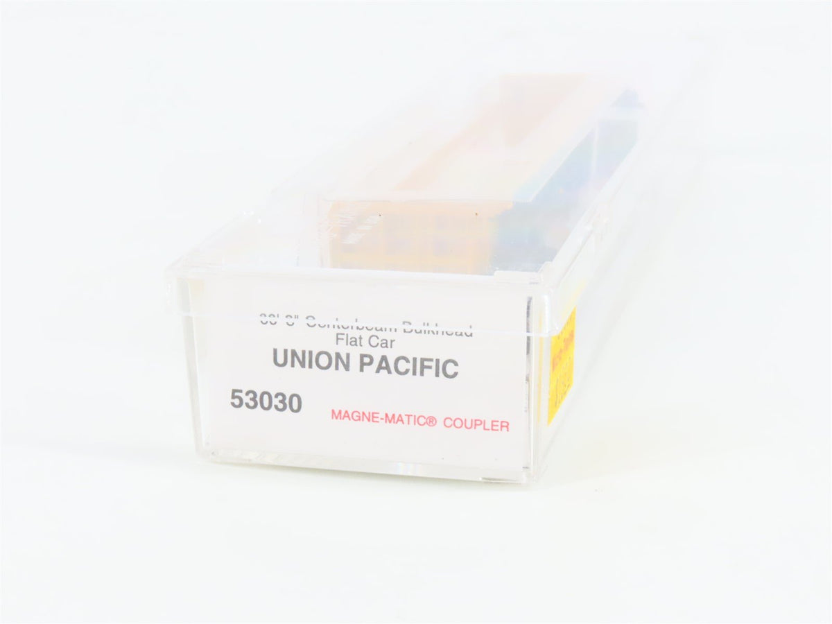 N Scale Micro-Trains MTL 53030 UP Union Pacific 60&#39; Centerbeam Flatcar #217009