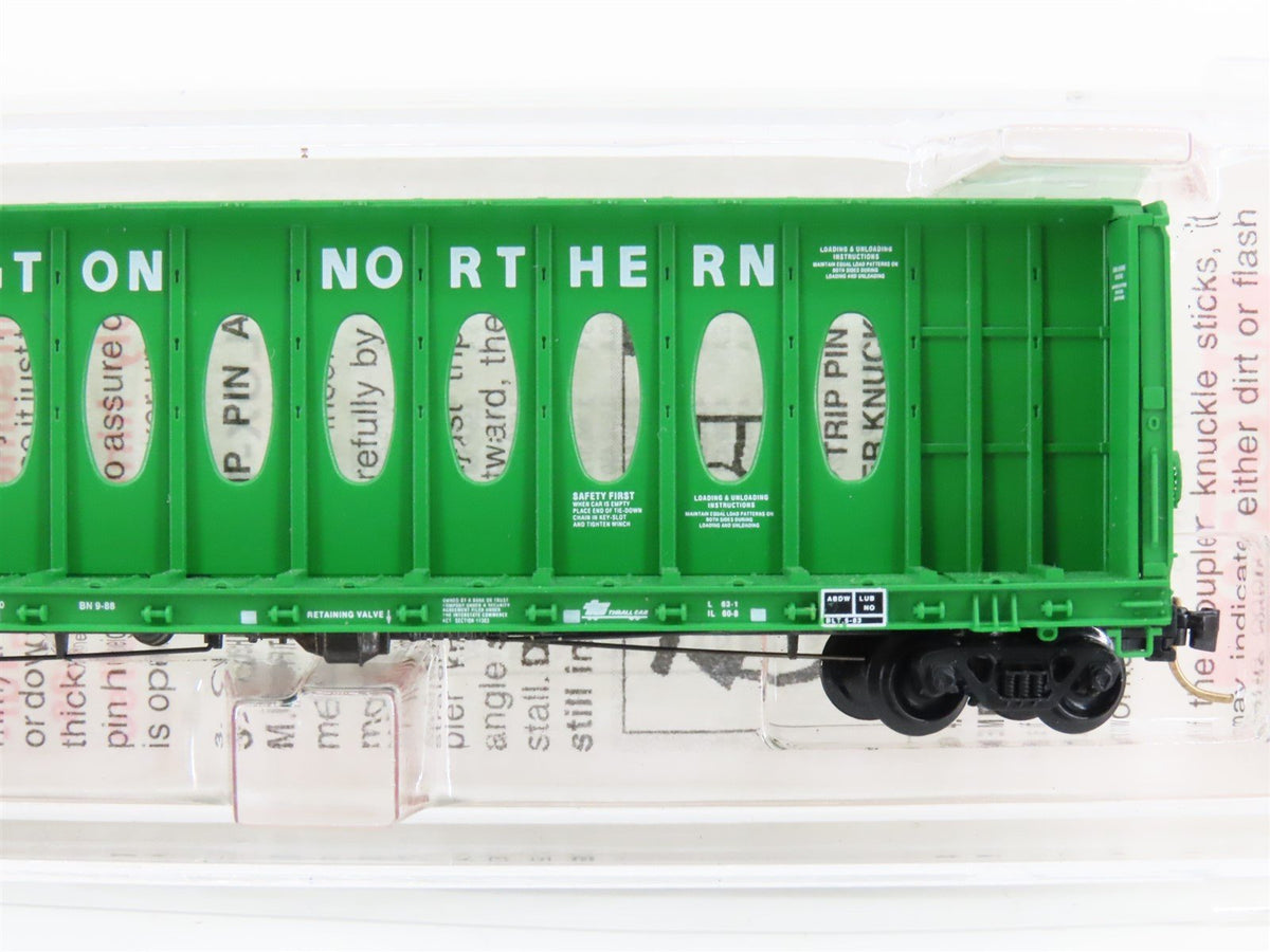 N Micro-Trains MTL 53010 BN Burlington Northern 60&#39; Centerbeam Flatcar #624463