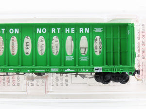 N Micro-Trains MTL 53010 BN Burlington Northern 60' Centerbeam Flatcar #624463