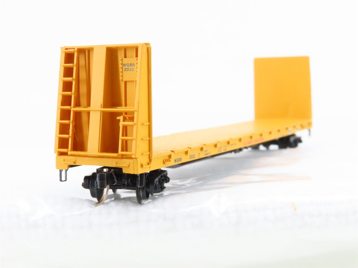 N Scale Micro-Trains MTL 54050 WGRR Willamina &amp; Grand 61&#39; Bulkhead Flatcar #2032