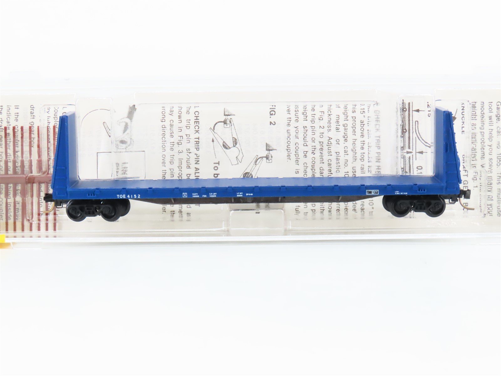 N Scale Micro-Trains MTL 54090 TOE Railway 61' Bulkhead Flatcar #4152