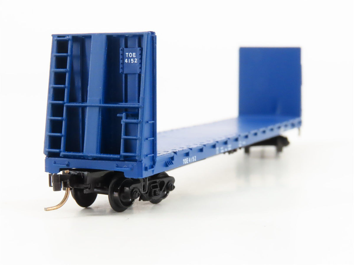 N Scale Micro-Trains MTL 54090 TOE Railway 61&#39; Bulkhead Flatcar #4152