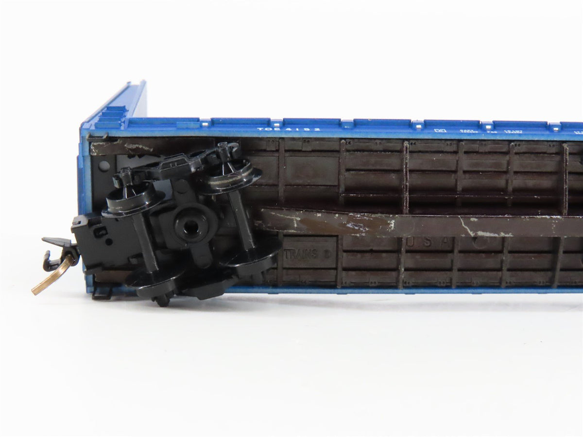 N Scale Micro-Trains MTL 54090 TOE Railway 61&#39; Bulkhead Flatcar #4152