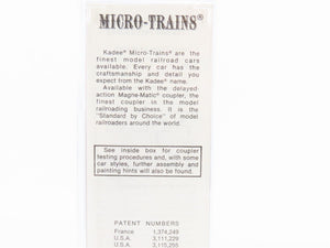 N Scale Micro-Trains MTL 54090 TOE Railway 61' Bulkhead Flatcar #4152