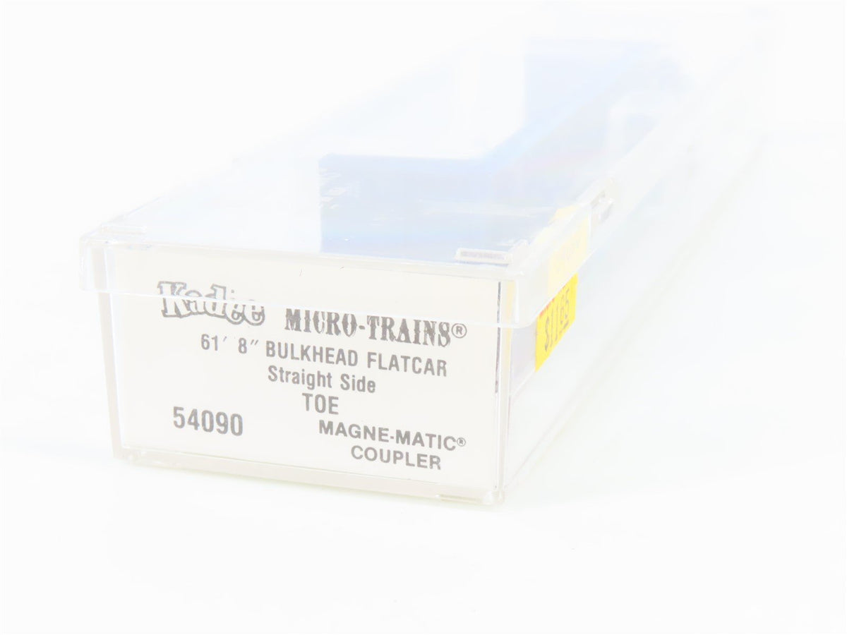 N Scale Micro-Trains MTL 54090 TOE Railway 61&#39; Bulkhead Flatcar #4152