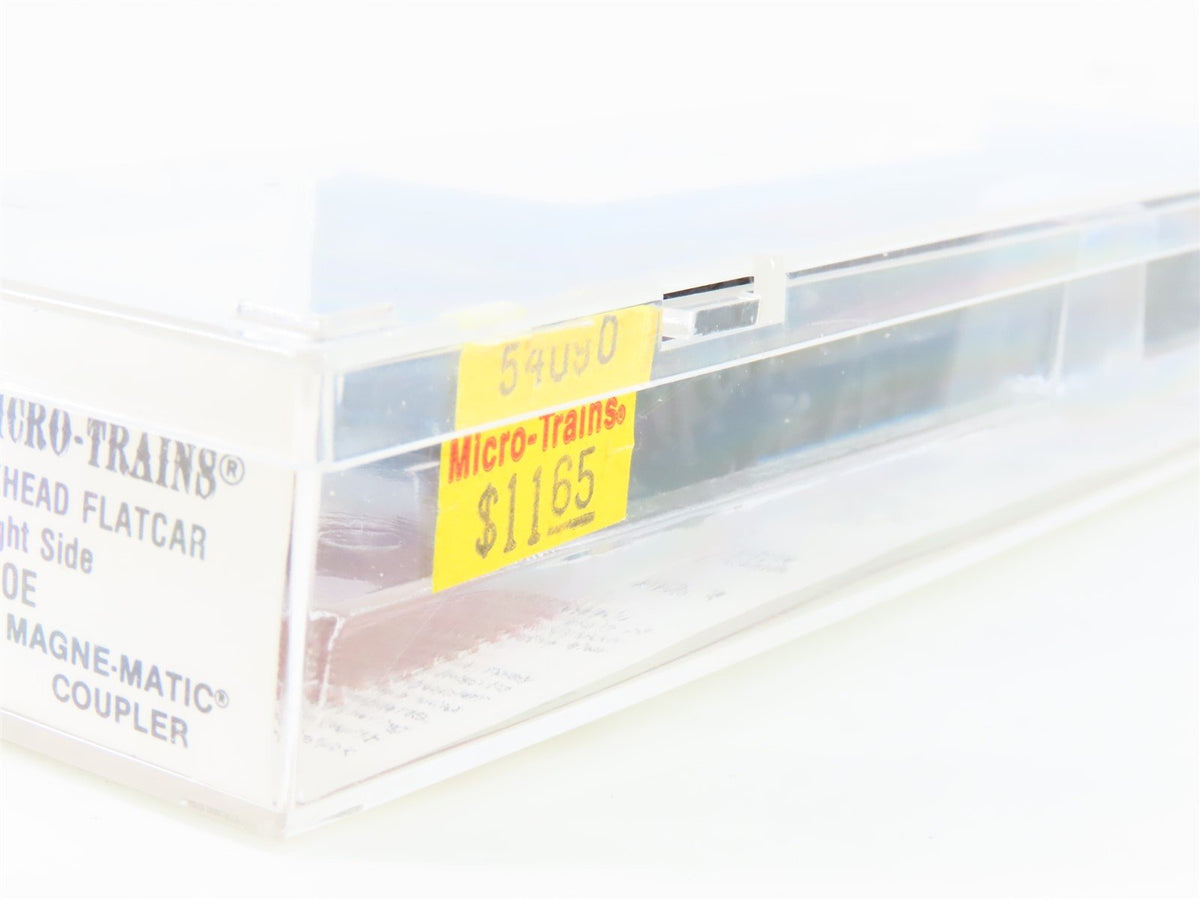 N Scale Micro-Trains MTL 54090 TOE Railway 61&#39; Bulkhead Flatcar #4152