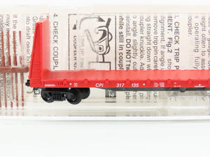 N Scale Micro-Trains MTL 54070 CP Rail 61' Bulkhead Flatcar #317135