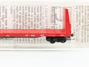 N Scale Micro-Trains MTL 54070 CP Rail 61' Bulkhead Flatcar #317135