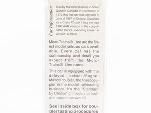 N Scale Micro-Trains MTL 54070 CP Rail 61' Bulkhead Flatcar #317135