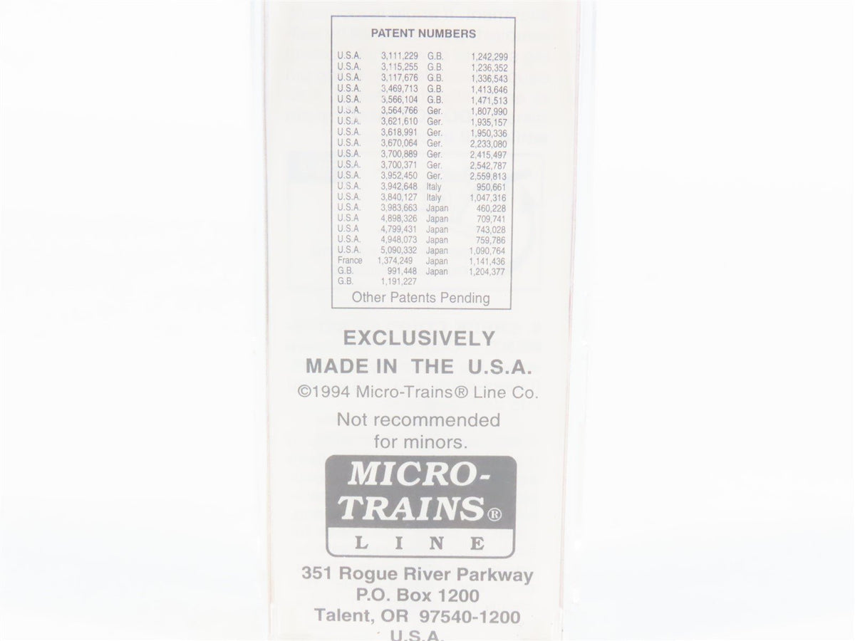 N Scale Micro-Trains MTL 54070 CP Rail 61&#39; Bulkhead Flatcar #317135