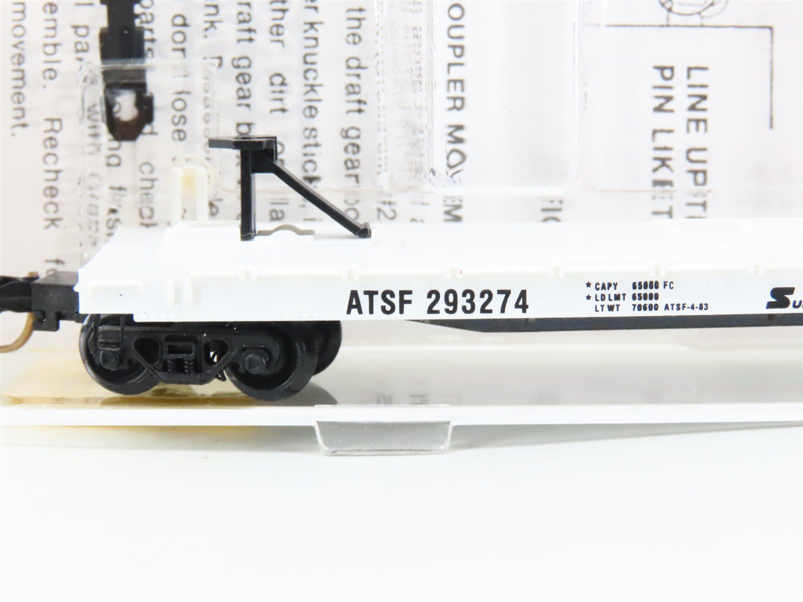 N Scale Micro-Trains MTL 64010 ATSF Santa Fe 57' Flatcar #293274