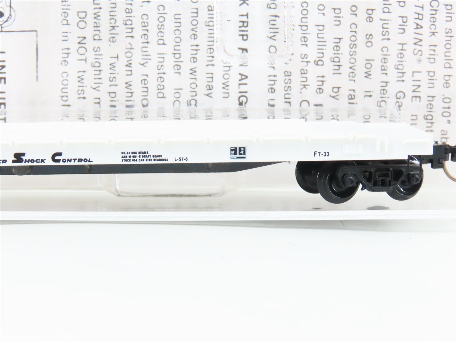 N Scale Micro-Trains MTL 64010 ATSF Santa Fe 57' Flatcar #293274