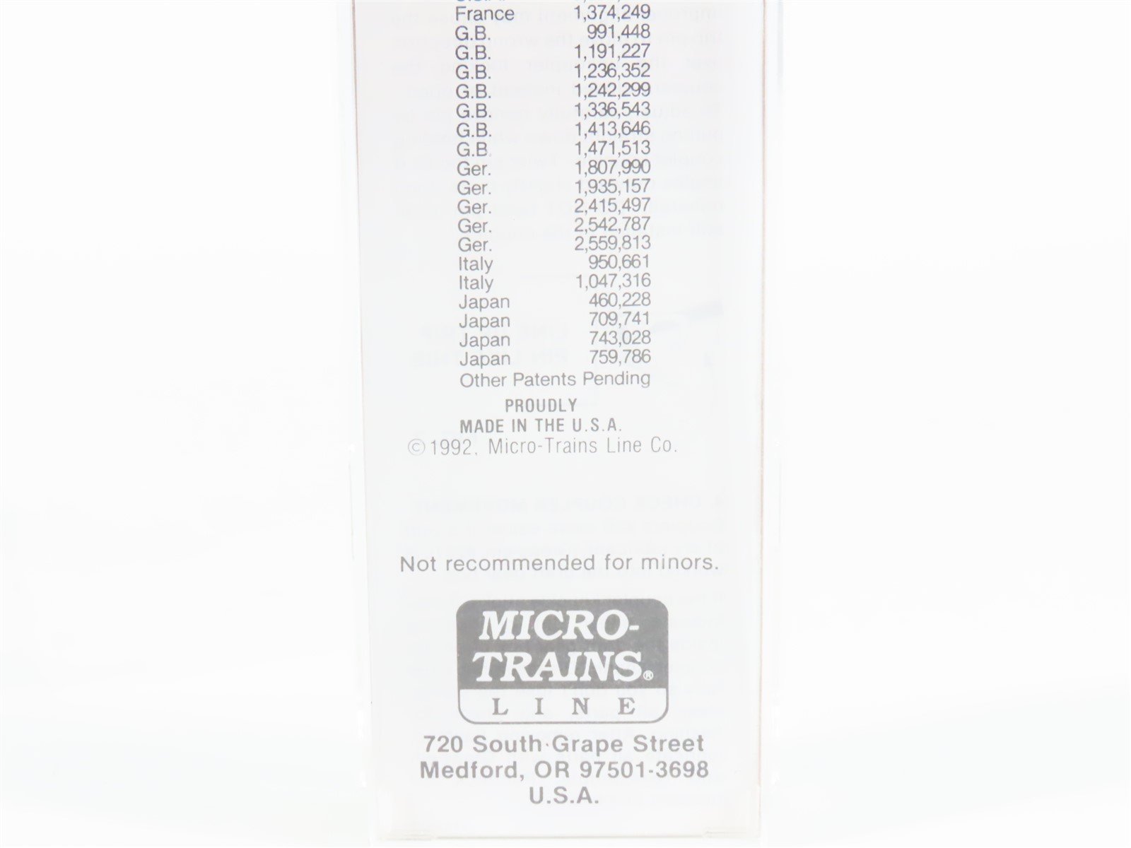 N Scale Micro-Trains MTL 64010 ATSF Santa Fe 57' Flatcar #293274