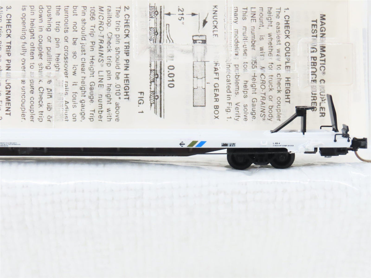 N Scale Micro-Trains MTL 71030 Erie Western 89&#39; TOFC Flatcar #250015