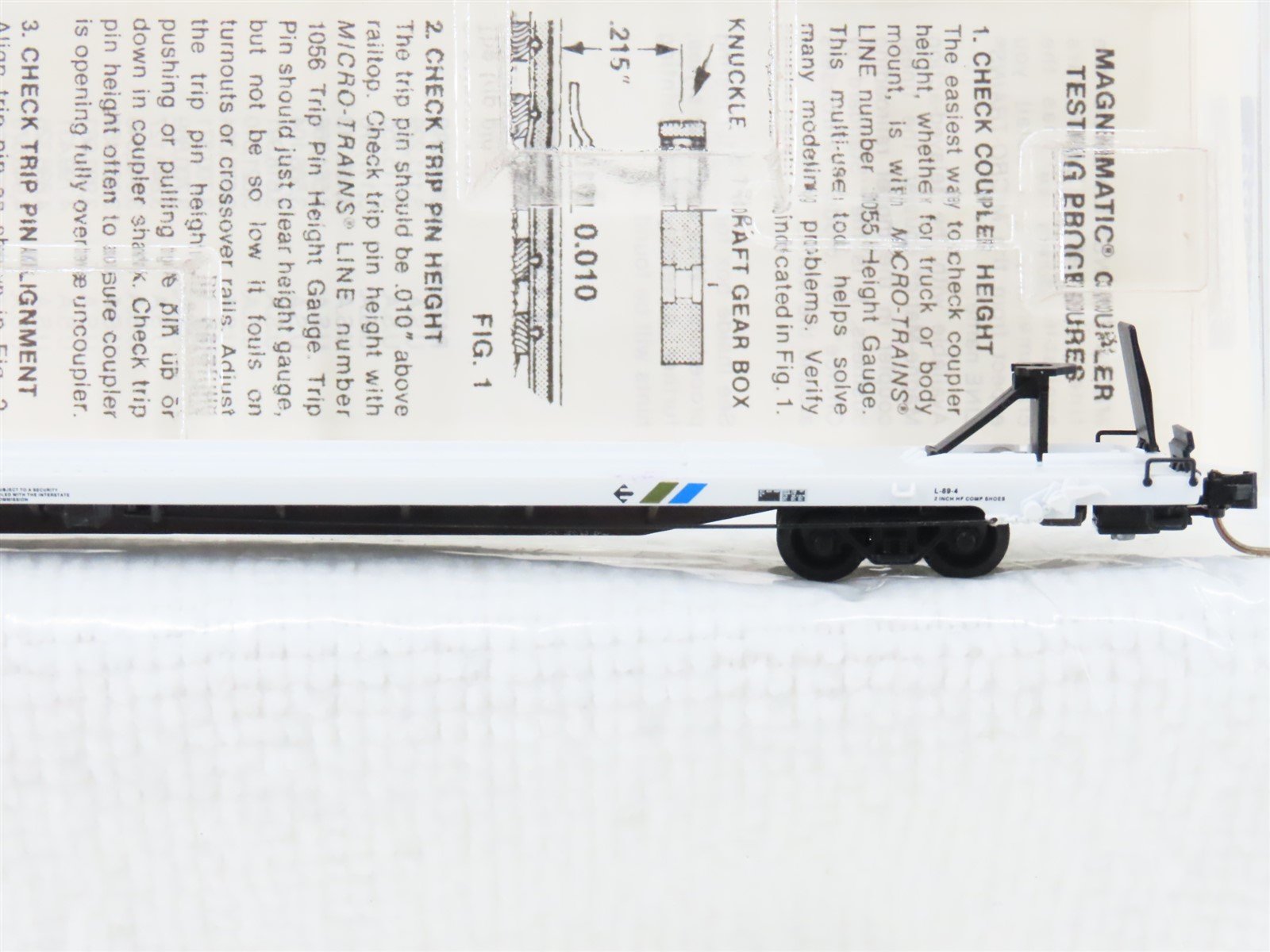 N Scale Micro-Trains MTL 71030 Erie Western 89' TOFC Flatcar #250015