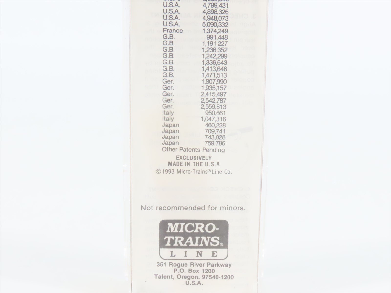 N Scale Micro-Trains MTL 71030 Erie Western 89' TOFC Flatcar #250015