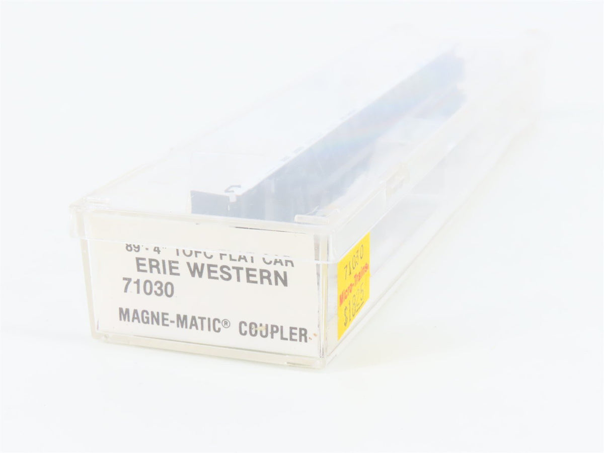 N Scale Micro-Trains MTL 71030 Erie Western 89&#39; TOFC Flatcar #250015