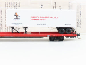 N Scale Micro-Trains MTL 71023 DT&I Railway 89' TOFC Flatcar #90089 w40' Trailer