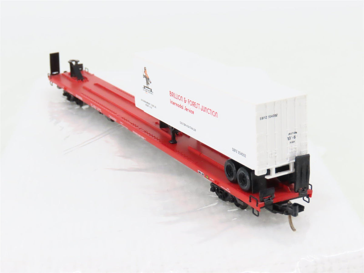 N Scale Micro-Trains MTL 71023 DT&amp;I Railway 89&#39; TOFC Flatcar #90089 w40&#39; Trailer