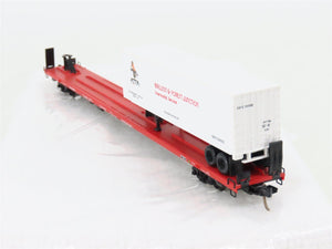 N Scale Micro-Trains MTL 71023 DT&I Railway 89' TOFC Flatcar #90089 w40' Trailer