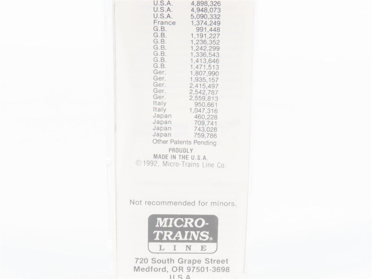 N Micro-Trains MTL 64024 CNW Railway 57&#39; Flatcar #780516 w45&#39; CNW Trailer