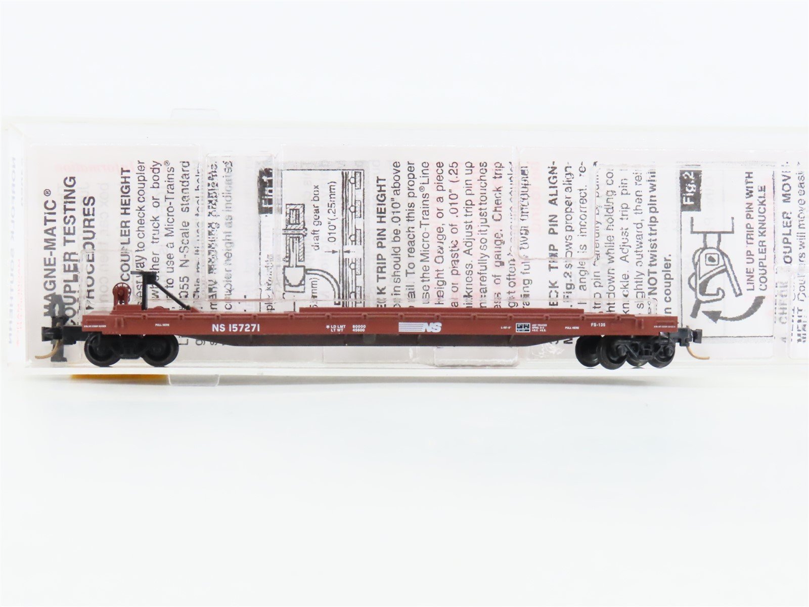 N Scale Micro-Trains MTL 64050 NS Norfolk Southern 57' TOFC Flatcar #157271