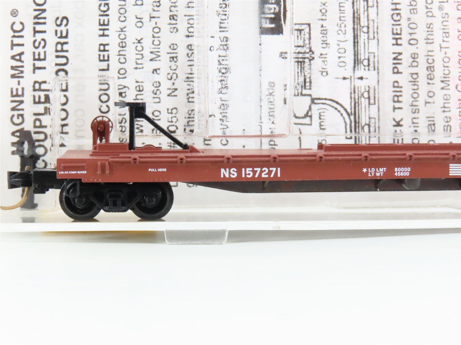 N Scale Micro-Trains MTL 64050 NS Norfolk Southern 57' TOFC Flatcar #157271