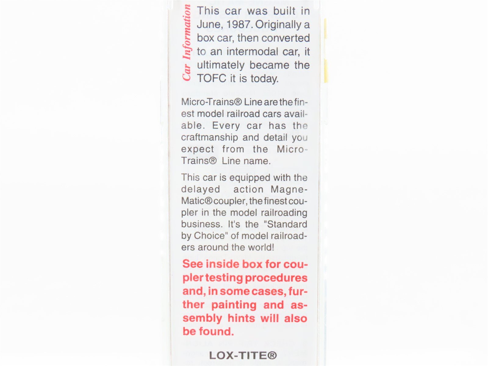 N Scale Micro-Trains MTL 64050 NS Norfolk Southern 57' TOFC Flatcar #157271