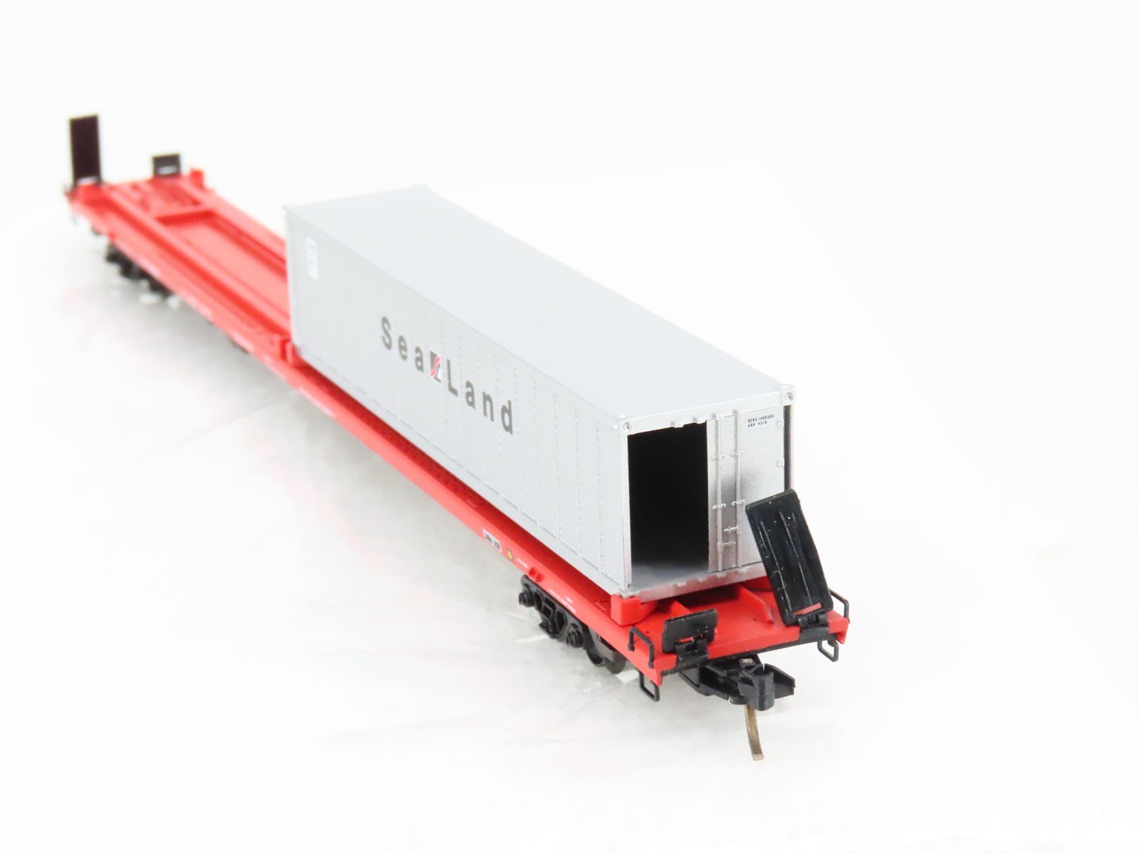 N Scale Micro-Trains MTL 72213 DTI Railway 89' Flatcar #90092 w/40' Container