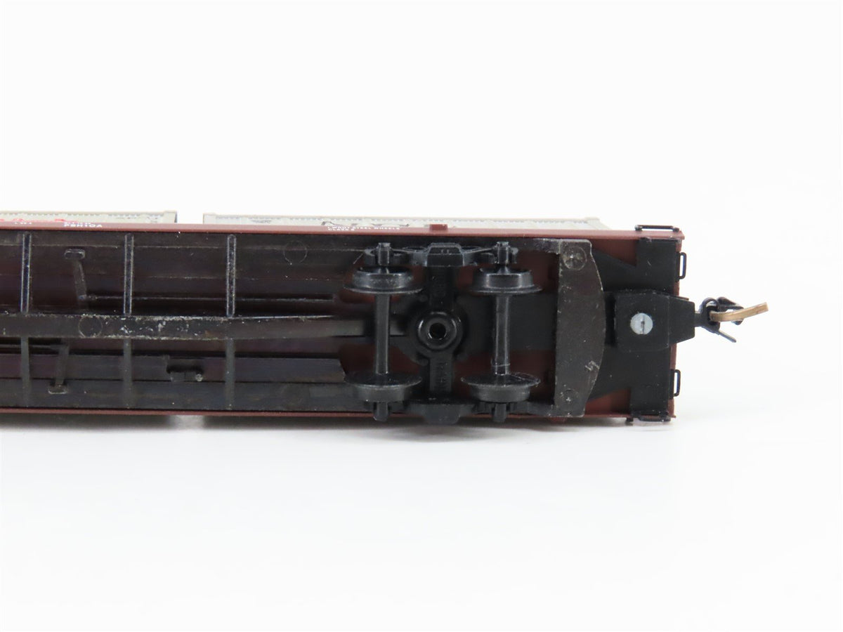 N Micro-Trains MTL 72020-4 TTAX 89&#39; Flatcar #972216 w/4 20&#39; Containers CUSTOM