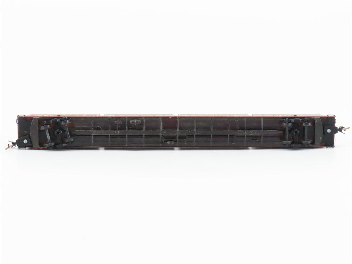 N Micro-Trains MTL 72020-4 TTAX 89&#39; Flatcar #972216 w/4 20&#39; Containers CUSTOM