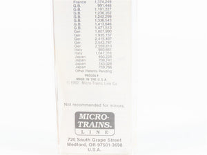 N Micro-Trains MTL 72020-4 TTAX 89' Flatcar #972216 w/4 20' Containers CUSTOM