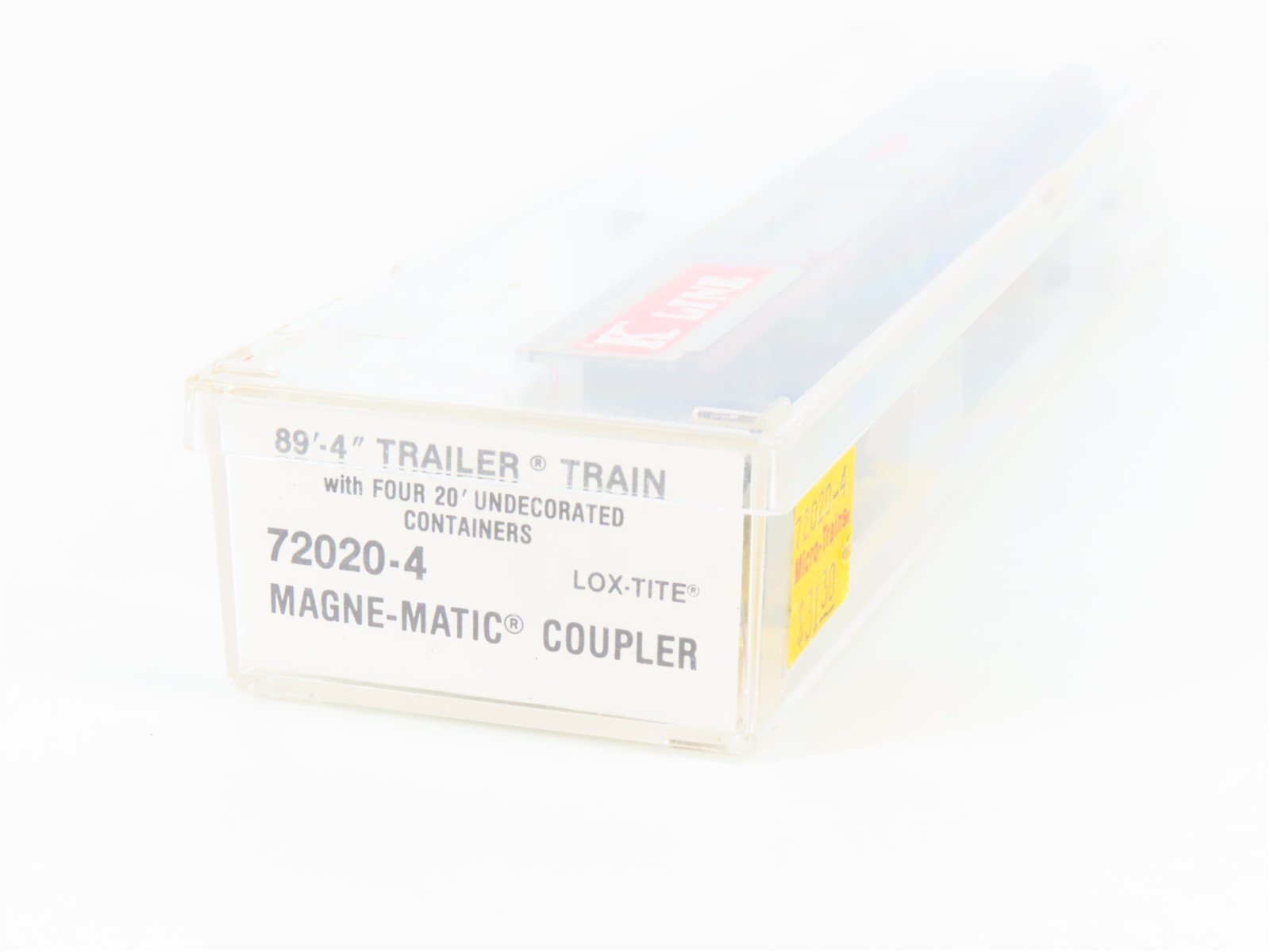 N Micro-Trains MTL 72020-4 TTAX 89' Flatcar #972216 w/4 20' Containers CUSTOM