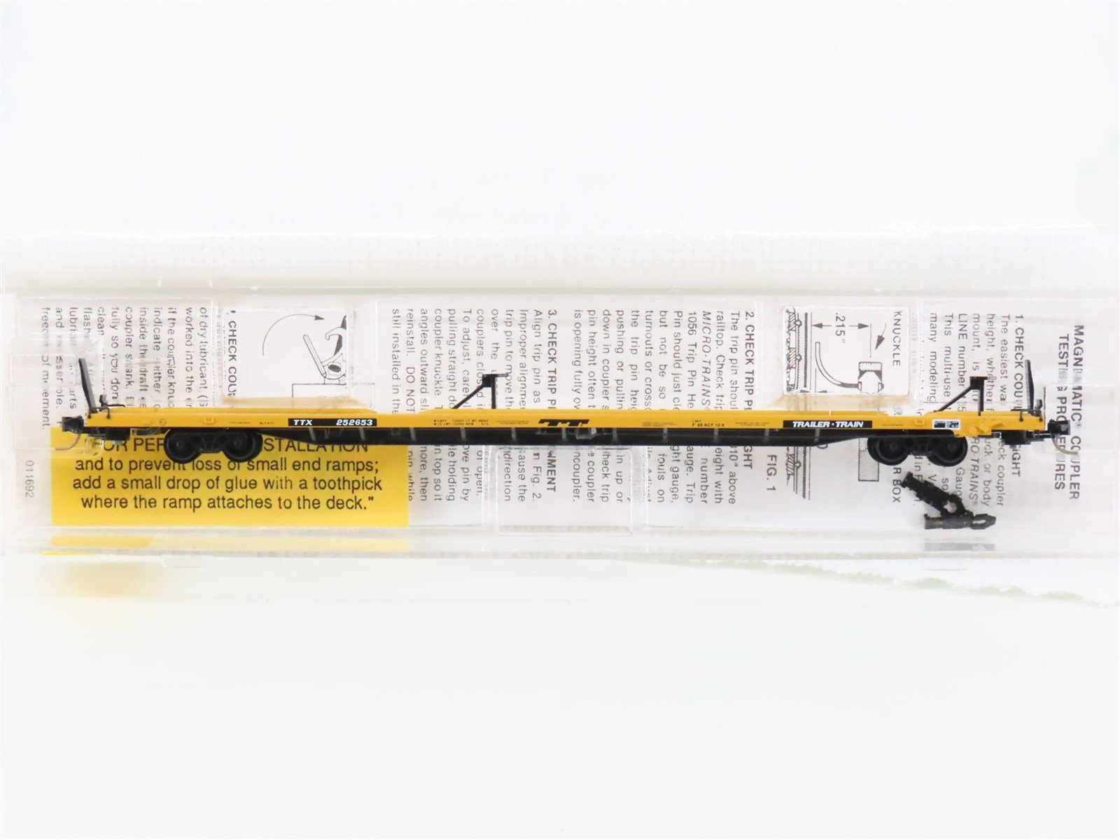 N Scale Micro-Trains MTL 71510 TTX Trailer Train 89' TOFC Flatcar #252653
