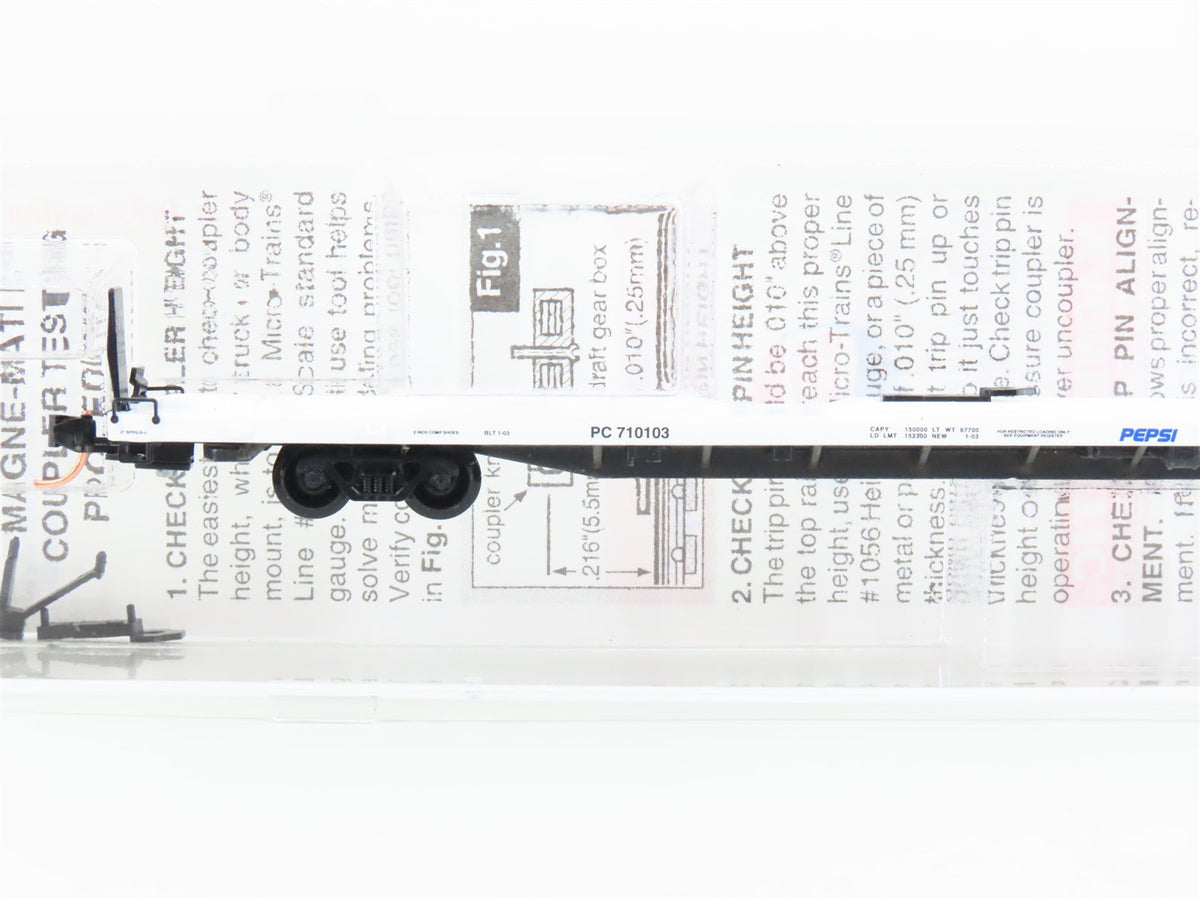N Scale Micro-Trains MTL 71060 PC Pepsi Cola 89&#39; TOFC Flatcar #710103